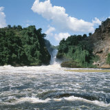 Waterfall at Uganda's Murchison Falls Photographie par David Pluth