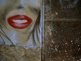 Detail of a Mural on a Building Scarred During the Balkan Wars Photographie par Jodi Cobb