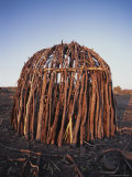 Shelter Made Out of Sticks by the Himba Tribespeople of Namibia Photographic Print by Joy Tessman