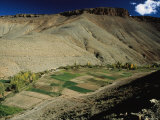 View of Agricultural Fields Outside a Berber Village Photographie par Ed George