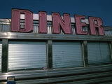 Classic Diner Sign To Pull in Hungry Patrons Photographie par Stephen St. John