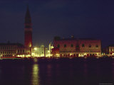 View of Venice at Night Photographic Print by Steve Winter