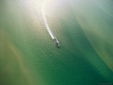 Aerial View of a Ferry Making the Trip To Ocracoke Island Photographic Print by Steve Winter