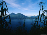 Corn Grows Around Lake Atitlan Photographic Print by Stephen Alvarez