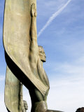 Winged Bronze Statue Decorating Hoover Dam, Near Boulder City Photographic Print by Bruce Bi