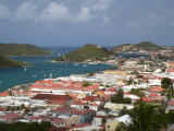 Overhead of Charlotte Amalie from Blackbeard's Castle on Government Hill Photographic Print by Margie Politzer