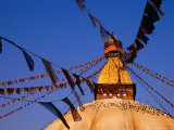 Bodhnath Stupa with Prayer Flags Photographic Print by Ryan Fox