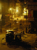 Tuk Tuks Parked on Durbar Square at Night Photographic Print by Ryan Fox
