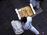 Delivering Foccacia in Venice Photographic Print by Alan Benson