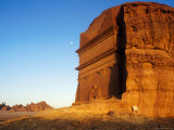 Rock-Hewn Qasr Al-Farid Tomb, Nabataean City Photographic Print by Anthony Ham