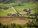 Overhead View of Countryside, Montone Fotografisk trykk av James Braund