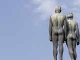 Statue of Couple Outside Central Railway Station Photographic Print by David Borland