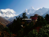 Tengboche Monastery in Front of Mt Everest, Lhotse, Nuptse and Ama Dablam Photographie par Richard I'Anson