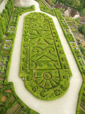Overhead of English Style Garden from Tower of Brittany, Chateau De Hautefort Photographie par Mark Avellino