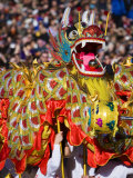 Dragon Dancing Through Trafalgar Square During Chinese New Year Celebrations Photographic Print by Gavin Gough