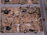 Aerial of Aftermath of Tornado on 4th May 2007 at Greensborough, Kiowa County Photographic Print by Jim Wark