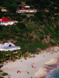 Shell Beach and Boats in Grande Galet Bay Photographie par Richard I'Anson
