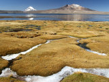 Lago Chungara with Volcan Sajama on the Left and the Cerros De Quisiquisine in Front Lámina fotográfica por Paul Kennedy Lago Chungara with Volcan Sajama on the Left and the Cerros De Quisiquisine in Front Lámina fotográfica por Paul Kennedy