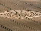 Aerial of Crop Circle Photographic Print by Holger Leue