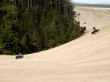 4X4 ATV Racing on Sand Dunes of Oregon Dunes Nra, Honeyman State Park Photographic Print by Emily Riddell