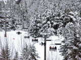 Chairlift in the Snow, Alyeska Ski Resort Photographie par Mark Newman