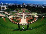 Bahai Shrine and Garden on Mount Carmel Photographic Print by Hanan Isachar