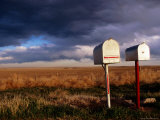 Mailboxes on Side of Route 77 Near Woodrow Photographic Print by Ionas Kaltenbach