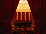 Behind the Curtain is the Supreme Court of Washington Dc Photographic Print by Rick Gerharter