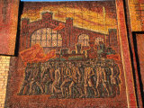 Colourful Lenin Mural at Krasnoyarsk Station Photographic Print by Simon Richmond