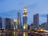 Boat Quay and City Buildings Photographie par Richard I'Anson