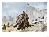 Persians Hurling Cats at Pelusium's Defenders During Cambyses Ii's Conquest of Egypt, 525 Bc Giclee Print