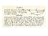 Isaac Newton's Handwritten Solution of the Brachystochrone, or Curve of Quickest Descent Giclee Print