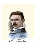 Inventor Nikola Tesla, with His Signature Giclee Print