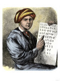 Sequoya Holding His Cherokee Alphabet Giclee Print