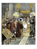 Cleopatra Receiving Marc Antony in Ancient Egypt Giclee Print