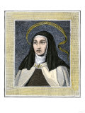 Saint Teresa of Avila, Founder of the Carmelite Reform Convent, 1500s Giclee Print
