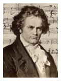 Ludwig Van Beethoven with One of His Manuscripts Digitálně vytištěná reprodukce Ludwig Van Beethoven with One of His Manuscripts Digitálně vytištěná reprodukce