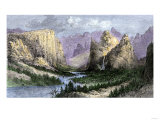 Yosemite Valley before it Became a National Park, Viewed in the 1850s Giclee Print