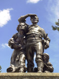 Memorial Statue for the Tragic Donner Party Expedition, Sierra Nevada, California Poster