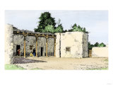 Adobe Building in the Old Spanish Section of Albuquerque, New Mexico Giclée-Druck