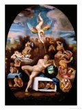 Allegory of Human Life Reproduction procédé giclée par Alessandro Allori