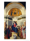 Madonna and Child with Six Saints Giclee Print by Giovanni Battista Cima Da Conegliano