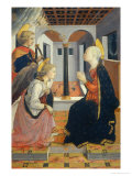 Annunciation with Saint Julian Giclée-tryk af Fra Filippo Lippi
