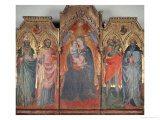 Polyptych with Madonna and Saints Giclee Print by Cenni Di Francesco