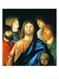 The Redeemer Giving His Blessing Among Four Apostlews Impressão giclée por Vittore Carpaccio The Redeemer Giving His Blessing Among Four Apostlews Impressão giclée por Vittore Carpaccio