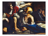 Saint Peter Freed by the Angel reproduction procédé giclée par Guercino (Giovanni Francesco Barbieri) 