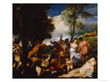 Bacchanal Wydruk giclee autor Titian (Tiziano Vecelli) Bacchanal Wydruk giclee autor Titian (Tiziano Vecelli)