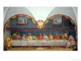 La última cena (Last Supper) Lámina giclée por Alessandro Allori