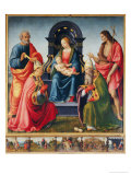 Madonna mit Kind und Heiligen Giclée-Druck von Ridolfo Ghirlandaio