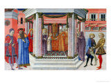 Presentation of the Virgin in the Temple Giclee Print by Benvenuto Di Giovanni 